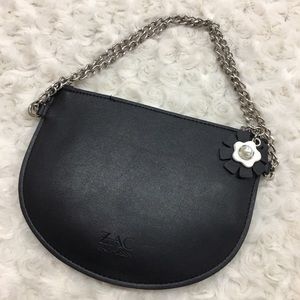 Zac Posen Black Mini Clutch Pouch Bag
